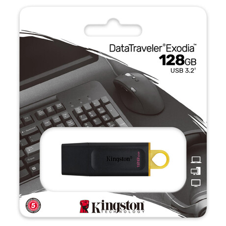 KINGSTON DataTraveler EXODIA 128GB / USB 3.2 / erno-lut (DTX/128GB)