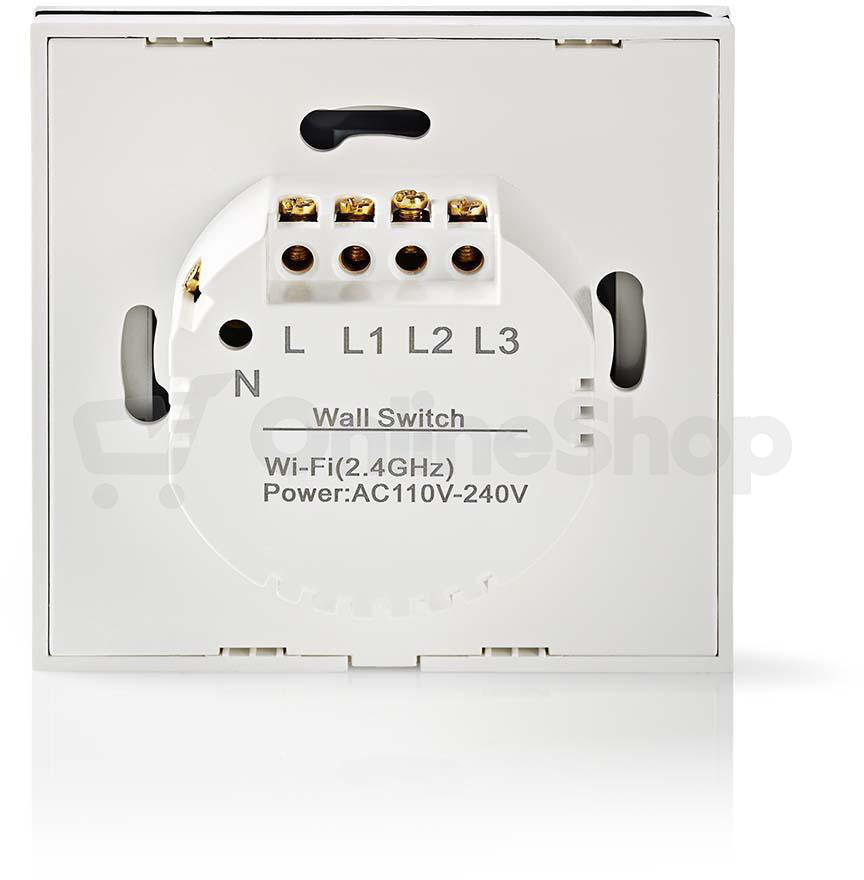 SmartLife nástěnný vypínač NEDIS WIFIWC10WT