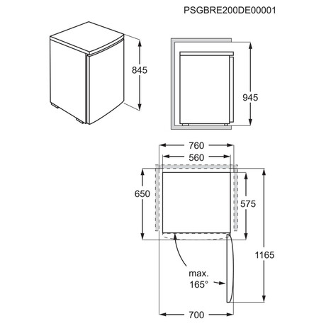 Chladnika Electrolux LXB1AE13W0