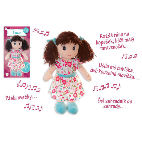 Hadrov panenka Teddies Ema, esky mluvc a zpvajc, 40 cm