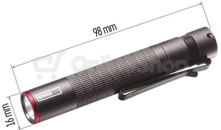 Emos CREE LED kovová svítilna Ultibright 50, 100lm, 1xAAA (P3150)