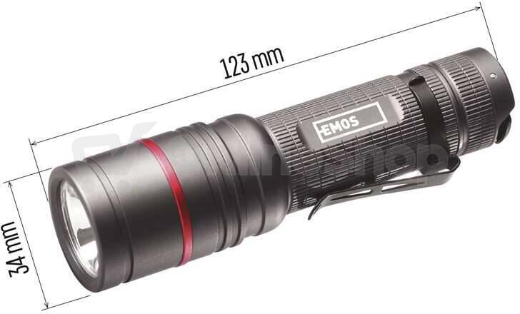 Emos CREE LED kovová svítilna Ultibright 70, 340lm, 3xAAA (P3170)