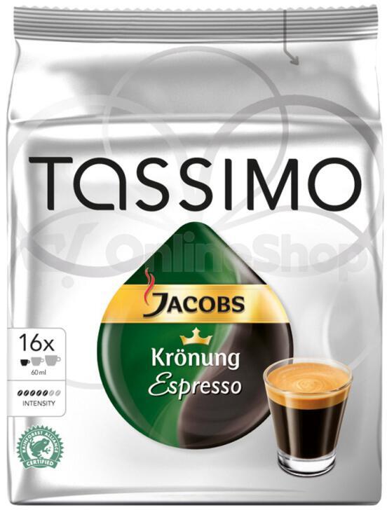 Kávové kapsle Jacobs Krönung Espresso Tassimo