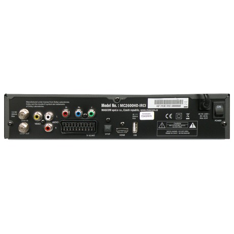 Satelitní přijímač Mascom MC2600HD USB PVR - Mascom MC2600HD USB PVR (foto 3)