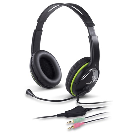 Headset Genius HS-400A - černý/zelený - Genius HS-400A -&nbsp;černý/zelený (foto 2)