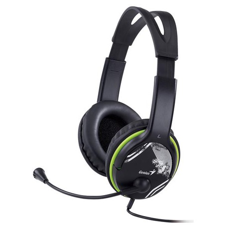 Headset Genius HS-400A - černý/zelený - Genius HS-400A -&nbsp;černý/zelený (foto 3)