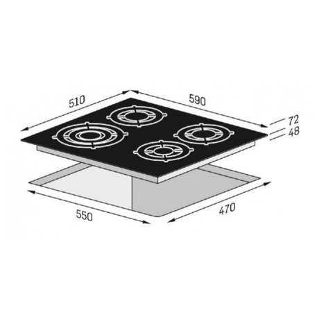 Plynov deska Concept PDV7160