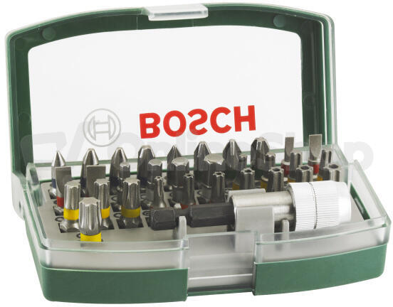 Sada bitů Bosch 32 dílná s barevným odlišením