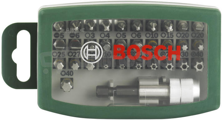 Sada bitů Bosch 32 dílná s barevným odlišením