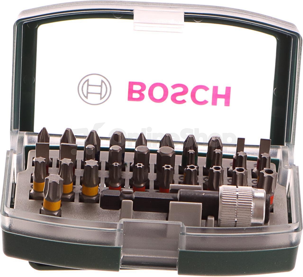 Sada bitů Bosch 32 dílná s barevným odlišením