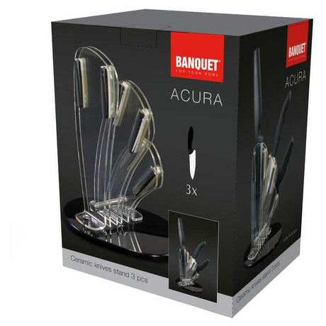 BANQUET Stojnek na 3 keramick noe ACURA (25CK01P304A3)