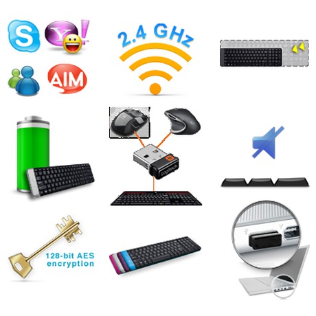Klávesnice Logitech K230 CZ - černá