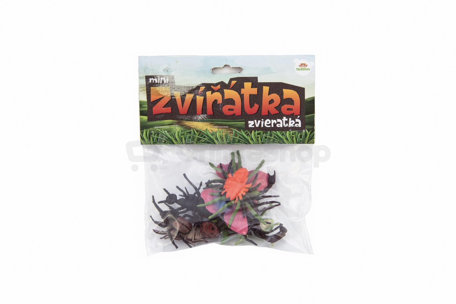 Teddies Hmyz/zvířátko mini plast 4-8cm 12 ks v sáčku