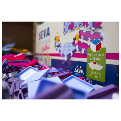 Stavebnice Seva plast Rodina Velik 915 ks