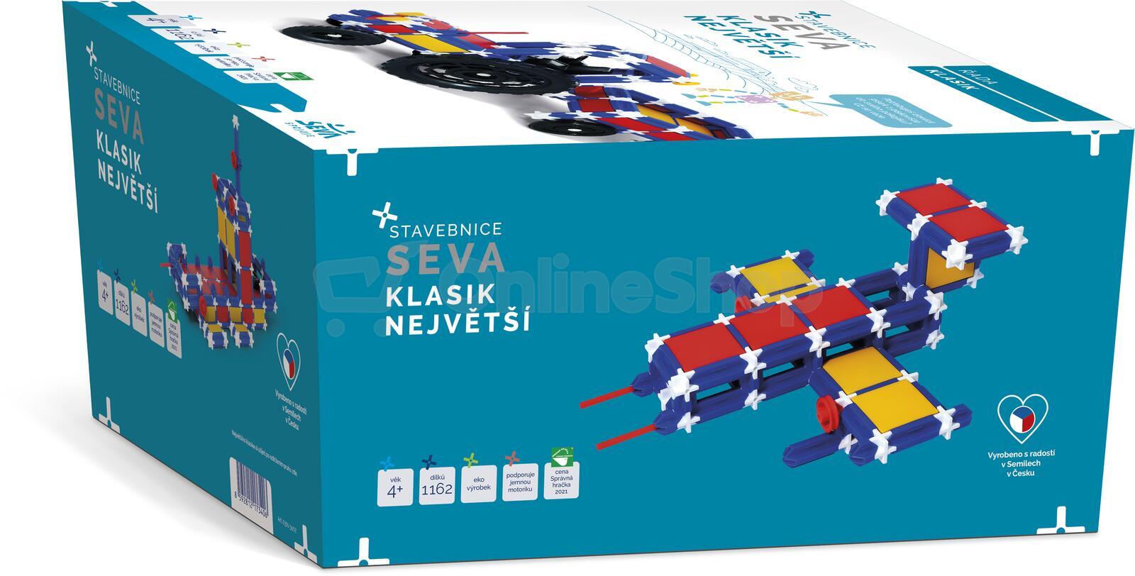 SET 3x Stavebnice Seva Klasik Největší 1162 dílků