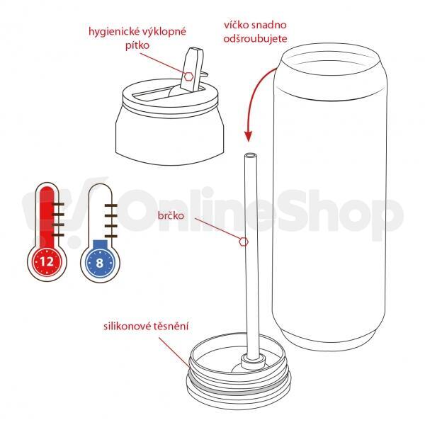 Termoska plechovka AUTO 0,4 l Orion