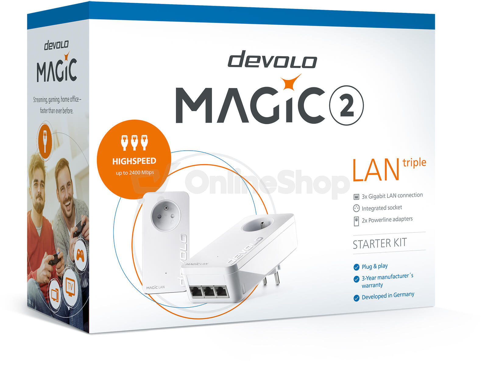 Devolo Magic 2 LAN triple Starter Kit 2400 Mbps (8514)