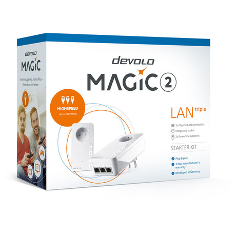 Devolo Magic 2 LAN triple Starter Kit 2400 Mbps (8514)