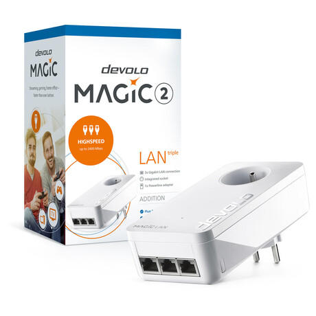 Devolo Magic 2&nbsp;LAN triple rozšiřující modul 2400 Mbps (foto 4)