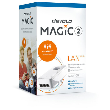 Devolo Magic 2&nbsp;LAN triple rozšiřující modul 2400 Mbps (foto 5)