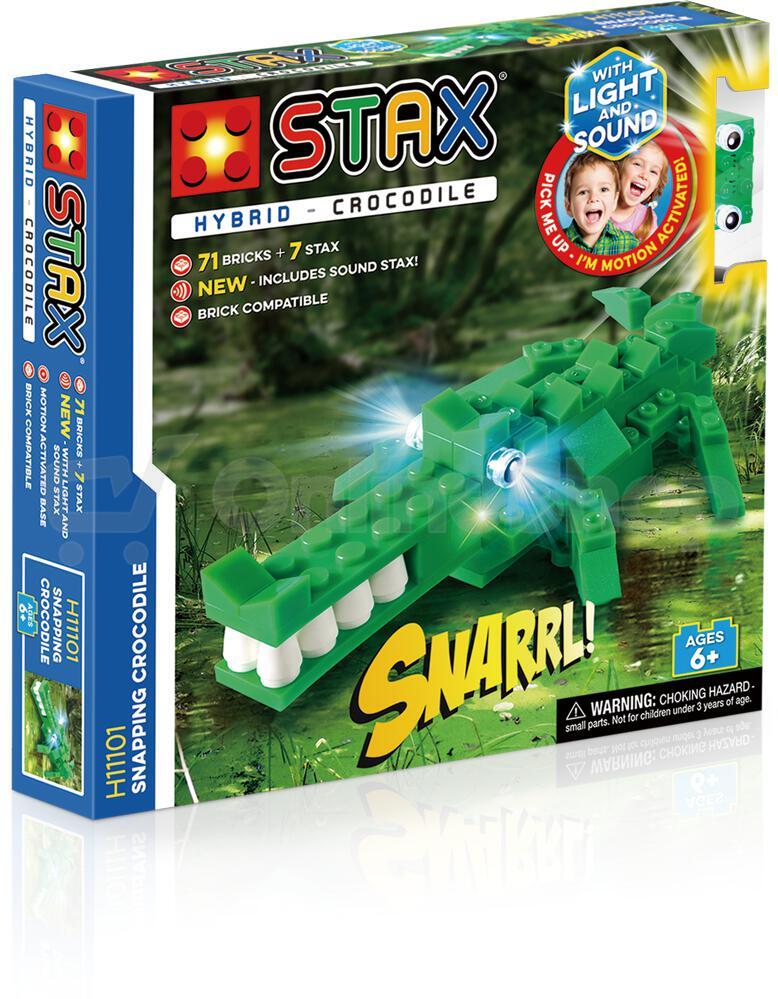 Stavebnice IMMAX LIGHT STAX HYBRID Snapping Crocodile