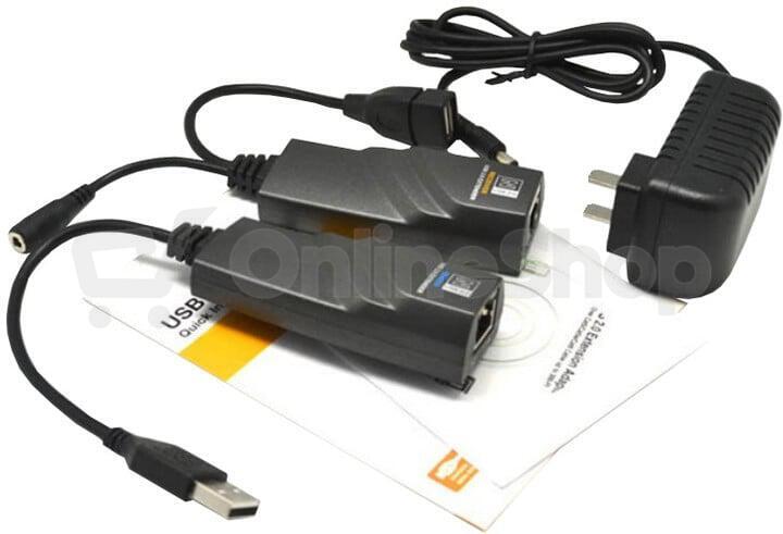PremiumCord USB 2.0 extender po Cat5/Cat5e/Cat6 do 50m (kuext2)