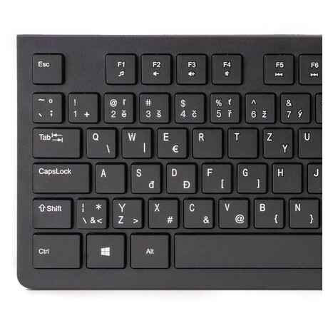 HAMA klávesnice Basic KC&nbsp;200/ drátová/ USB/ CZ+SK/ černá (foto 3)