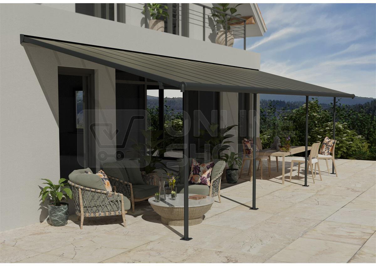 Palram Canopia Capri 5400 antracit 3 x 5,46, hliníková (montovaná