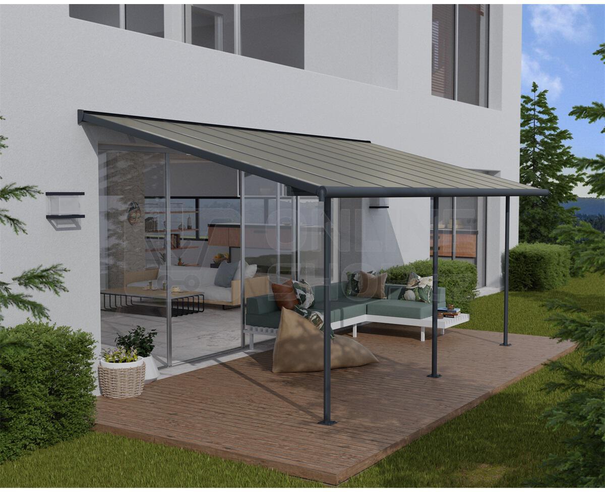 Palram Canopia Capri 5400 antracit 3 x 5,46, hliníková (montovaná