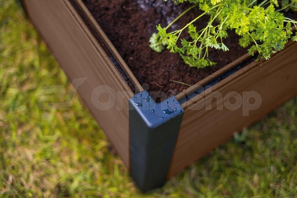 Vyvýšený záhon Keter MAPLE SQUARE 106 × 32 × 106 cm, hnědý