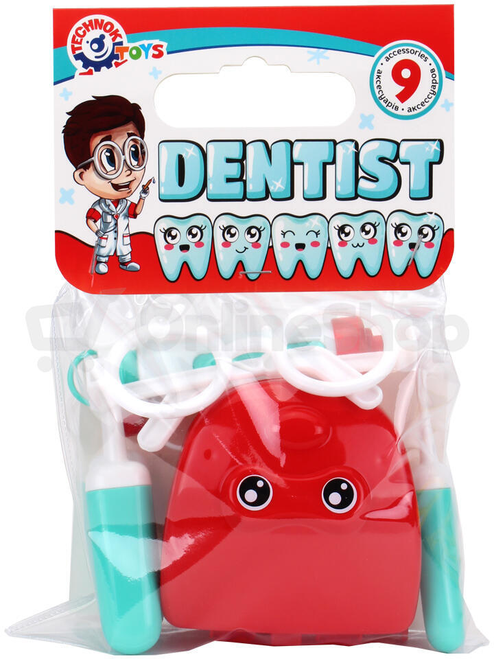 Sada doktor Teddies lékař-zubař, 9ks