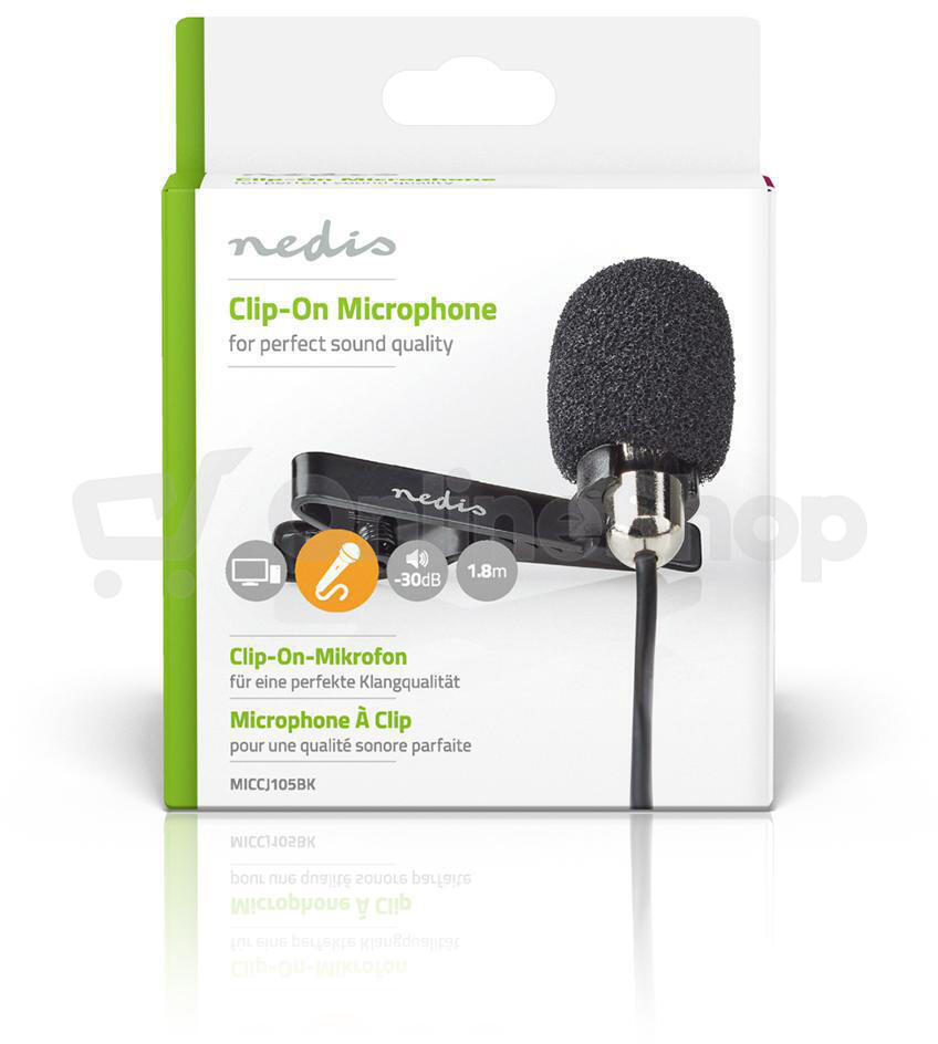 Mikrofon drátový NEDIS MICCJ105BK