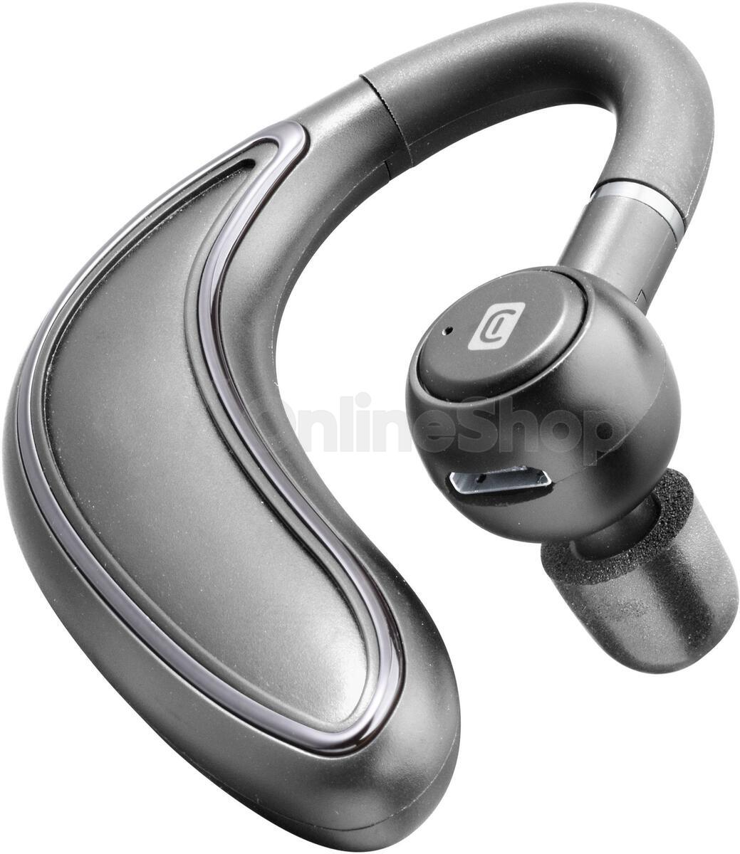 Bluetooth headset Cellularline Bold s ergonomickým tvarem, černý