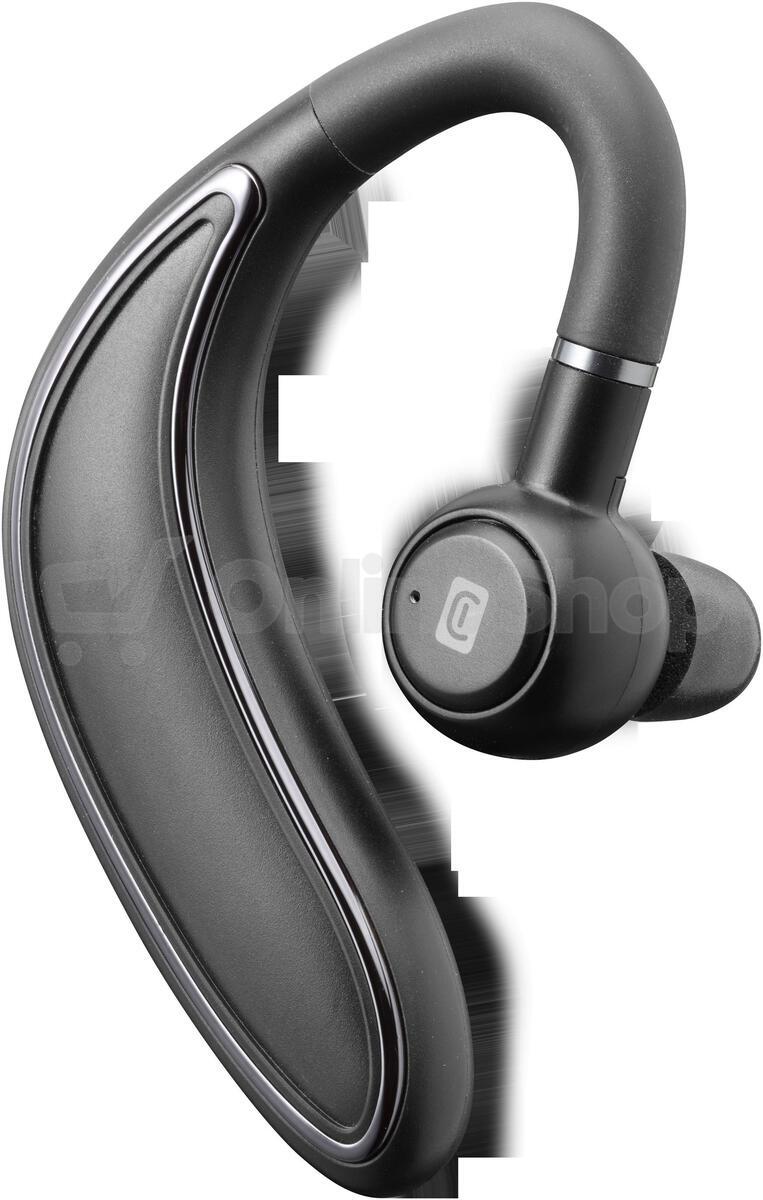 Bluetooth headset Cellularline Bold s ergonomickým tvarem, černý