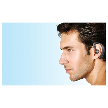 Bluetooth headset Cellularline Bold s ergonomickým tvarem, černý