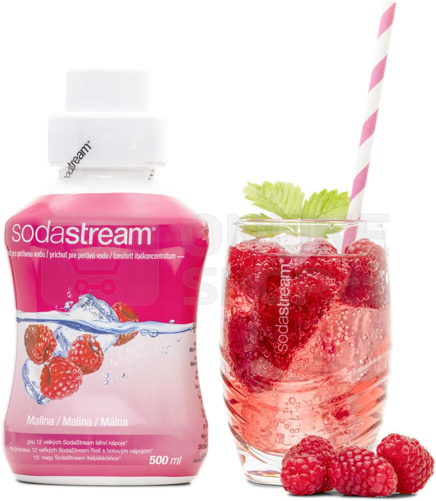 SET SodaStream Spirit Black + sirup malina 500ml