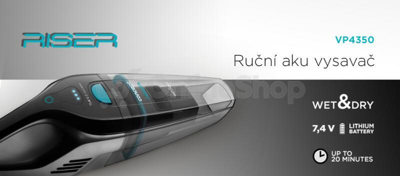 Ruční vysavač Concept VP4350 Wet & Dry Riser, 7,4 V
