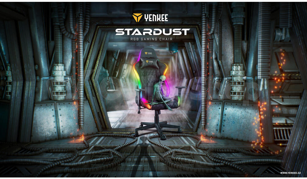 Herní křeslo Yenkee YGC 300RGB STARDUST