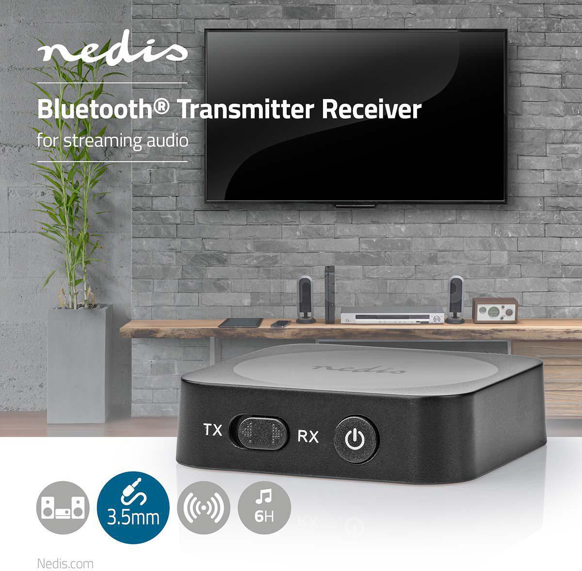 Audio vysílač pro sluchátka Bluetooth NEDIS BTTC100BK | Skutečná fotografie prodávaného kusu | Skutečná fotografie prodávaného kusu
