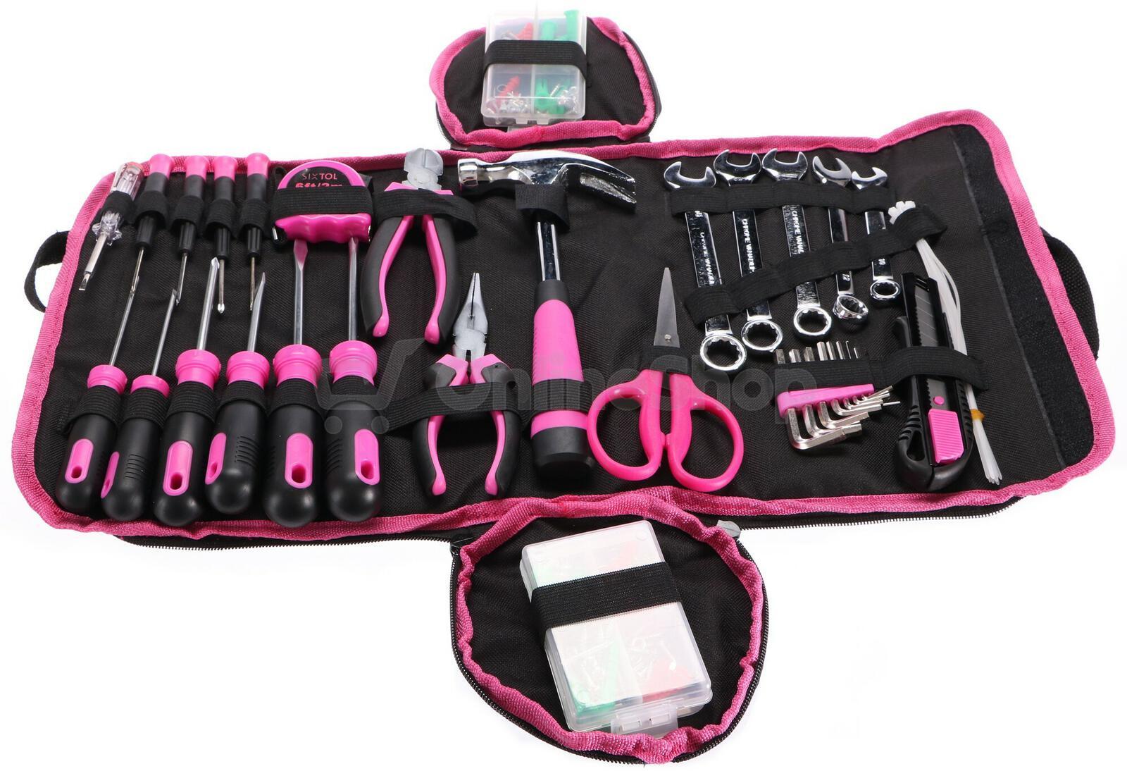 Sada nářadí HOME PINK 120 BAG SIXTOL