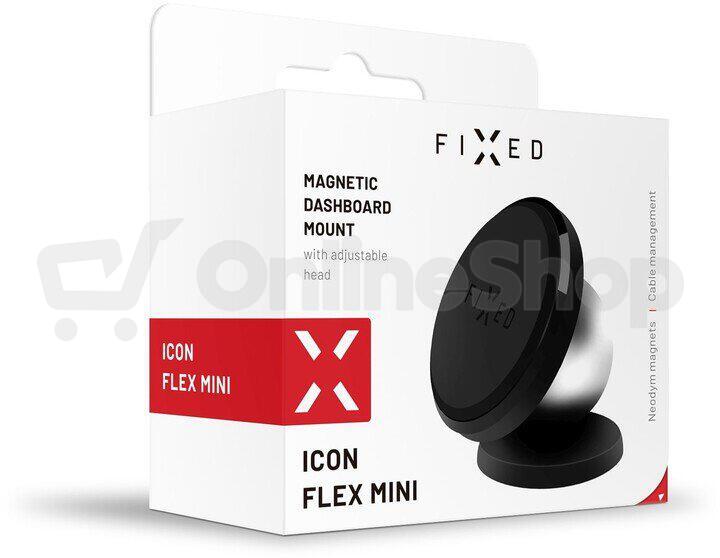 Magnetický držák FIXED Icon Flex Mini na palubní desku, černý
