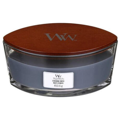 WoodWick Evening Onyx vonn svka s devnm knotem 453,6 g