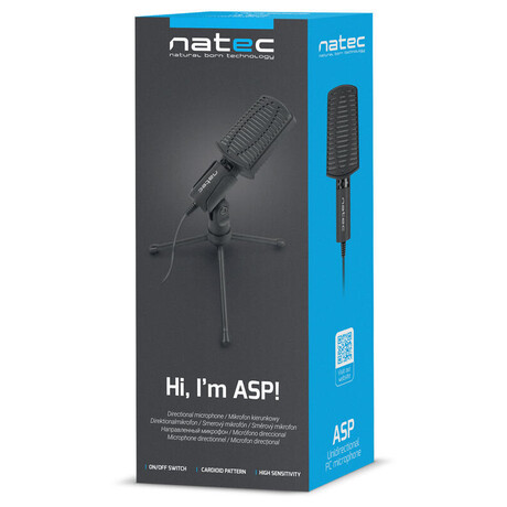 NATEC mikrofon ASP, Mini Jack (foto 4)