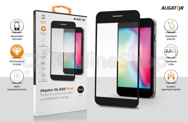 Aligator Ochrana displeje GLASS PRINT iPhone 12 mini černá