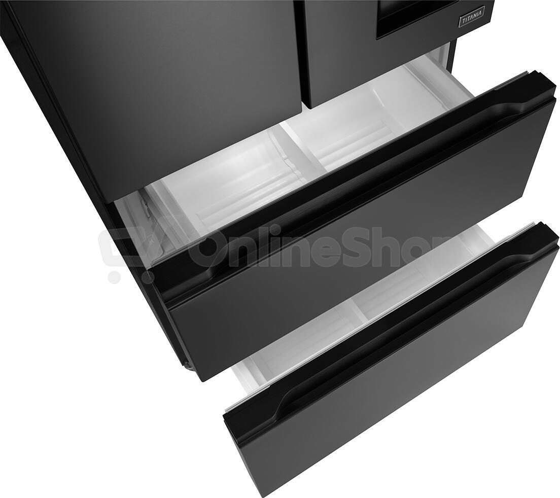 Americká chladnička Concept LA6683ds TITANIA
