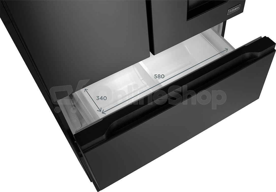 Americká chladnička Concept LA6683ds TITANIA