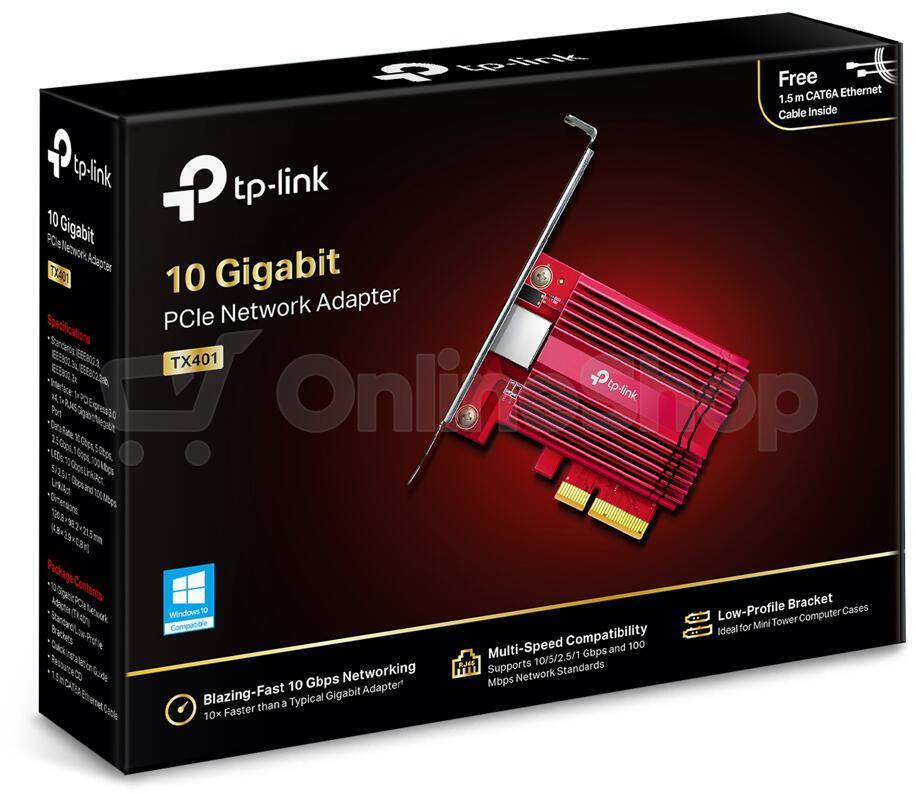 TP-Link TX401 Síťová karta, PCI Express, 10 Gigabit
