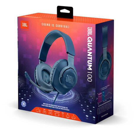 Sluchtka JBL Quantum 100, modr