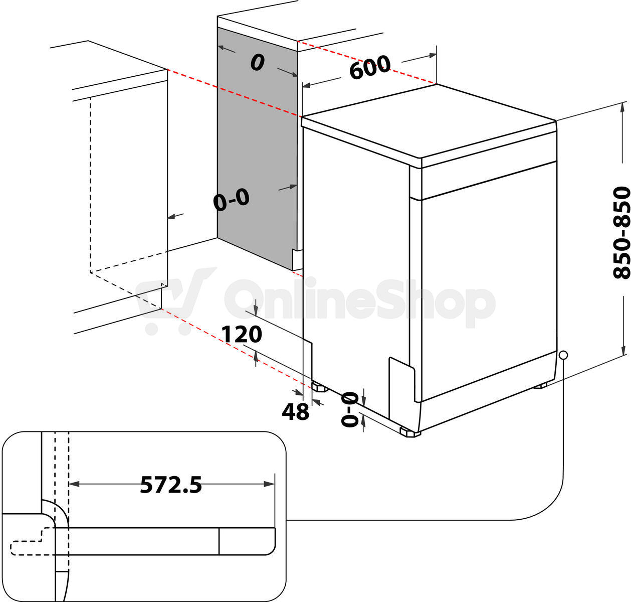 Myčka Whirlpool WFO 3T233 P 6.5 X