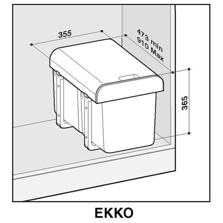 Sinks EKKO 40&nbsp;2x16l (foto 1)